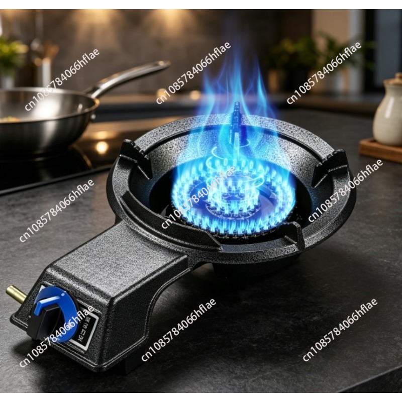 Commercial Kitchen Burner - High Temperature Single Gas Burner, Energy