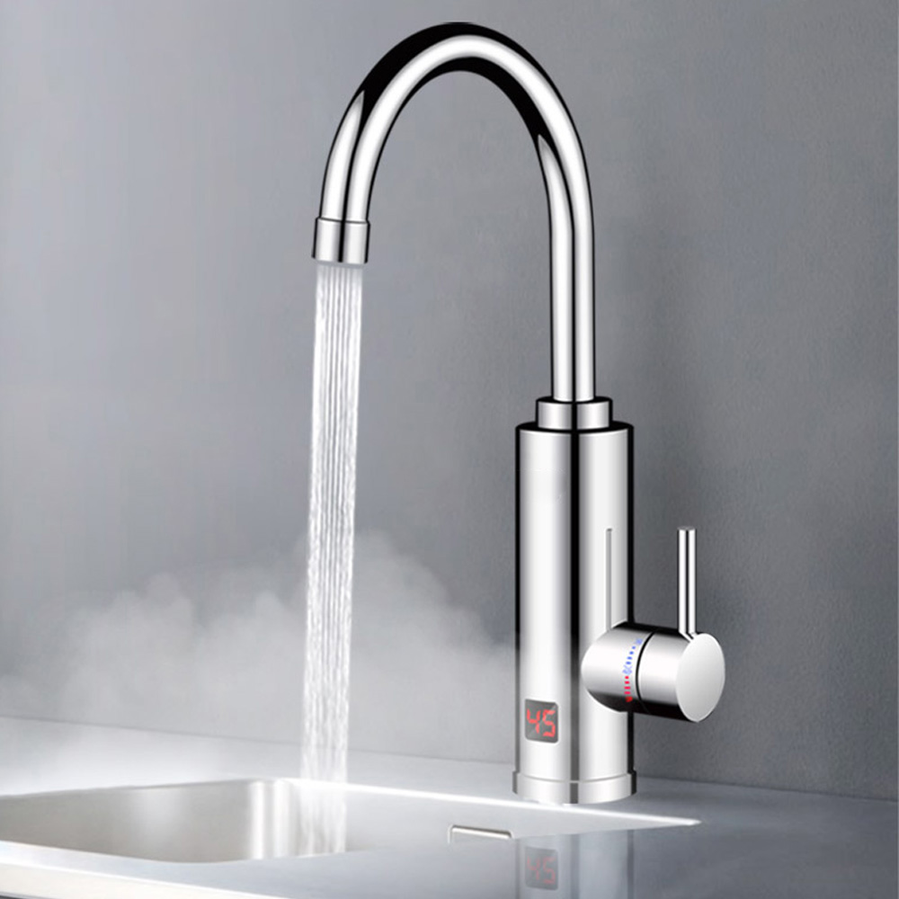 Commercial Kitchen Tap - 3000W Electric Water Heater Bathroom Kitchen