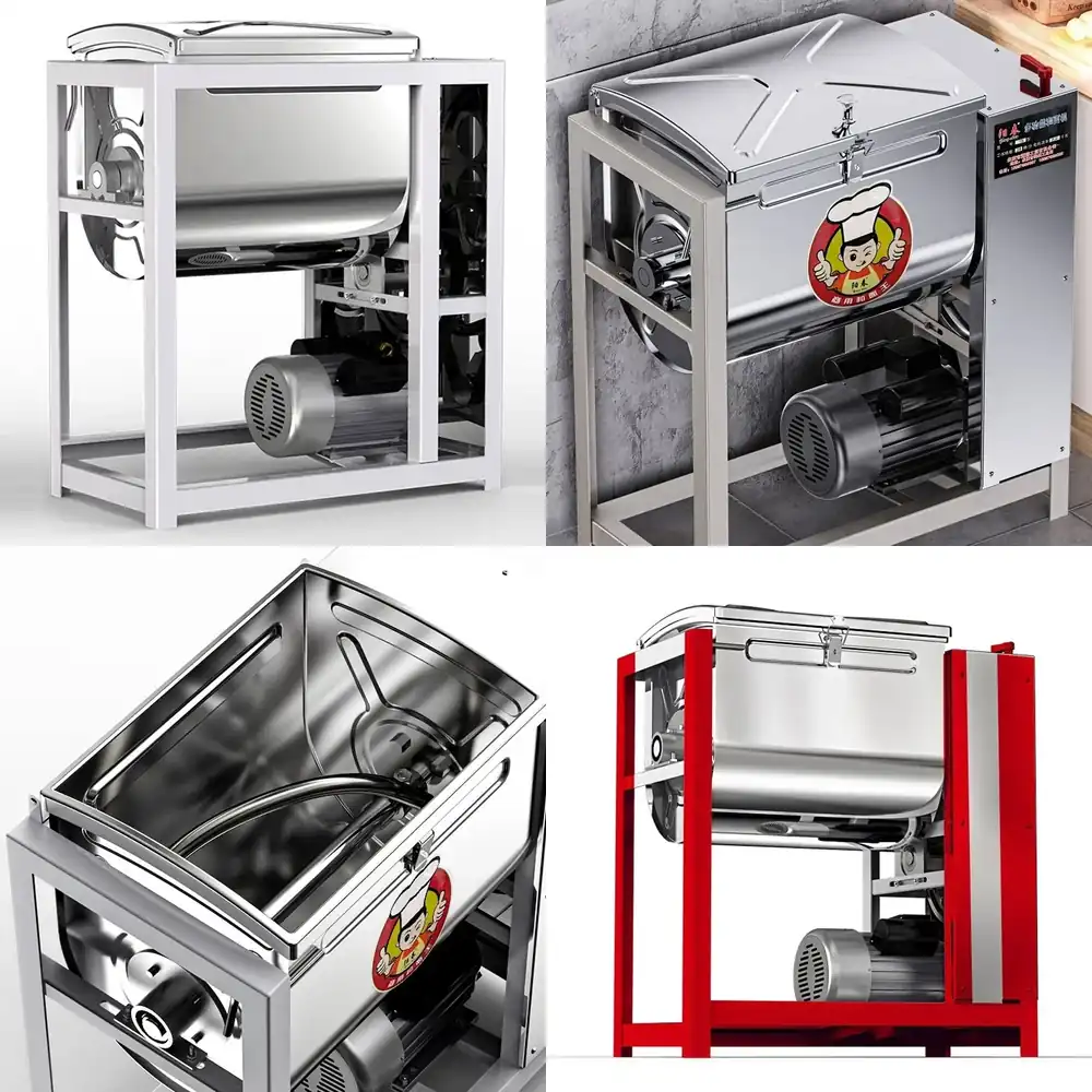 Dough Mixer Machine - Commercial Noodle Kneading Machine Fully Automatic