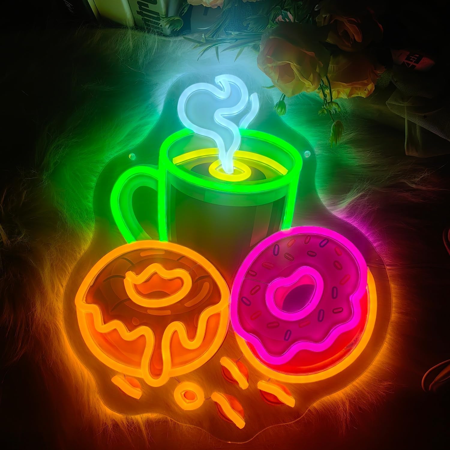 Donuts LED Neon Sign USB Power - Commercial Kitchen Store ulasan dan harga