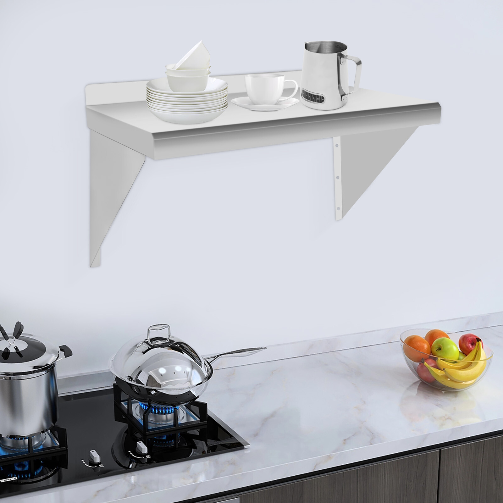 24*12in Commercial Kitchen She - Wall Shelf Commercial Kitchen ulasan dan harga