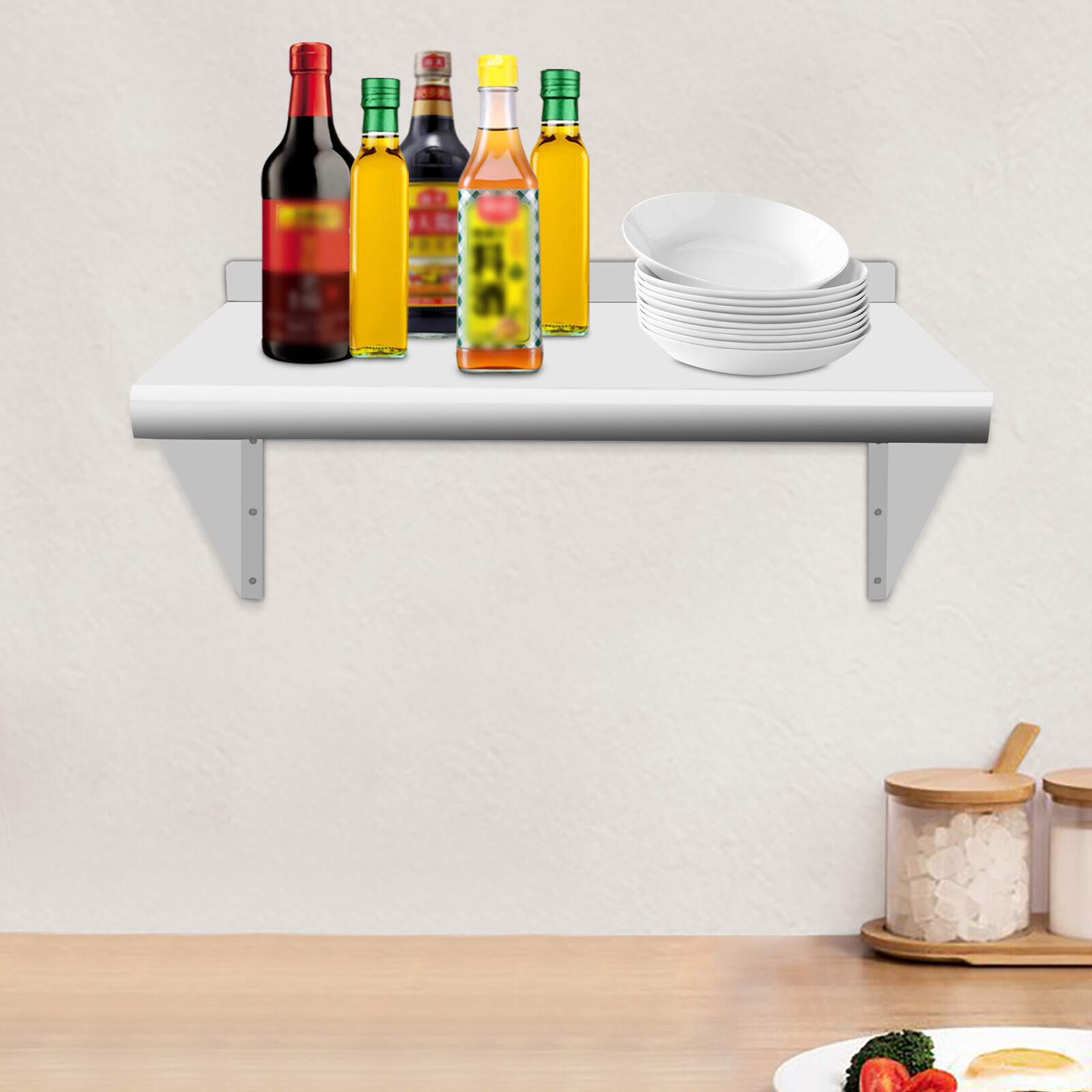 24*12in Commercial Kitchen She - Wall Shelf Commercial Kitchen ulasan dan harga