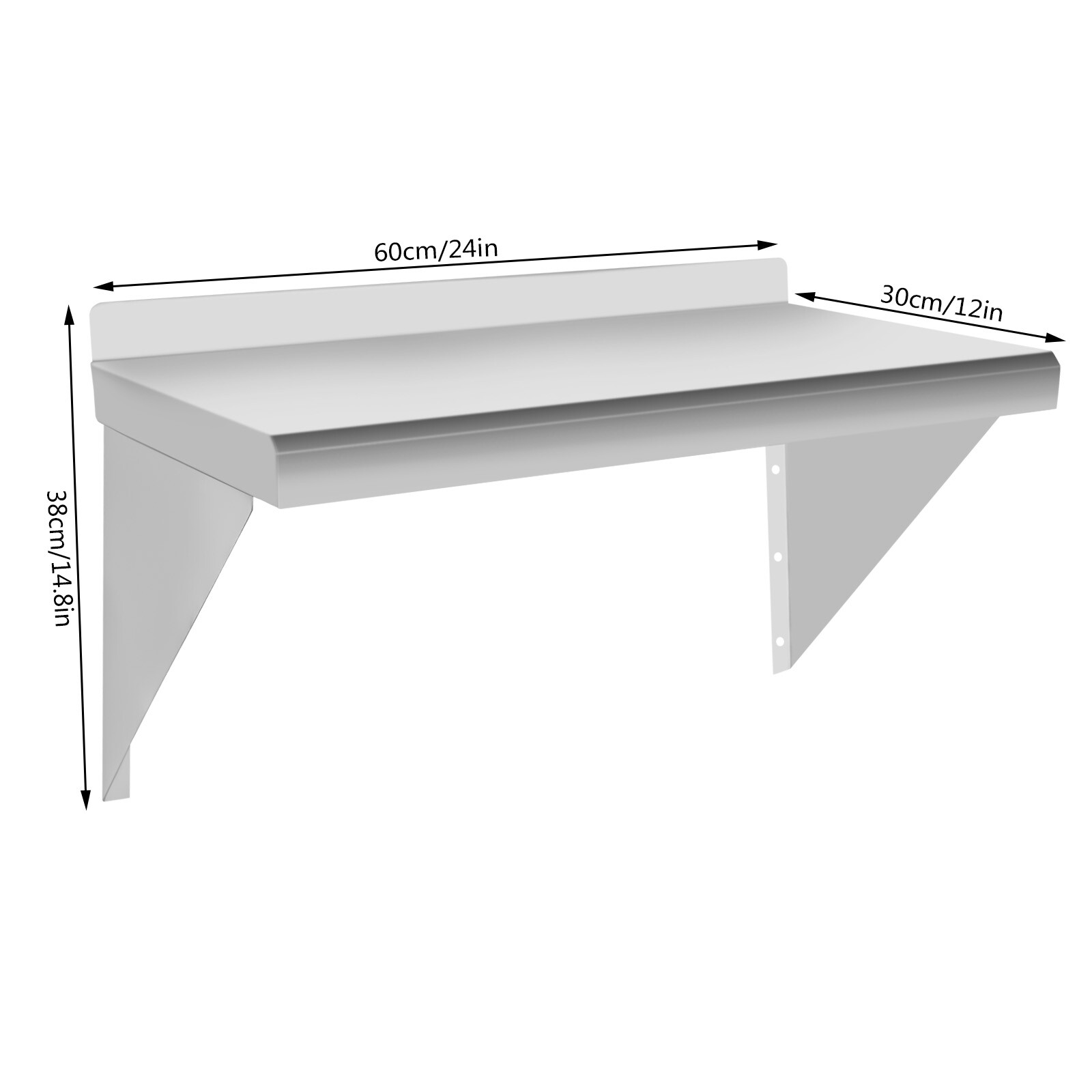 24*12in Commercial Kitchen She - Wall Shelf Commercial Kitchen ulasan dan harga