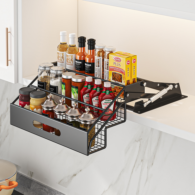 1Pc 3 Tier Pull Down Organizer - Commercial Kitchen Shelving ulasan dan harga