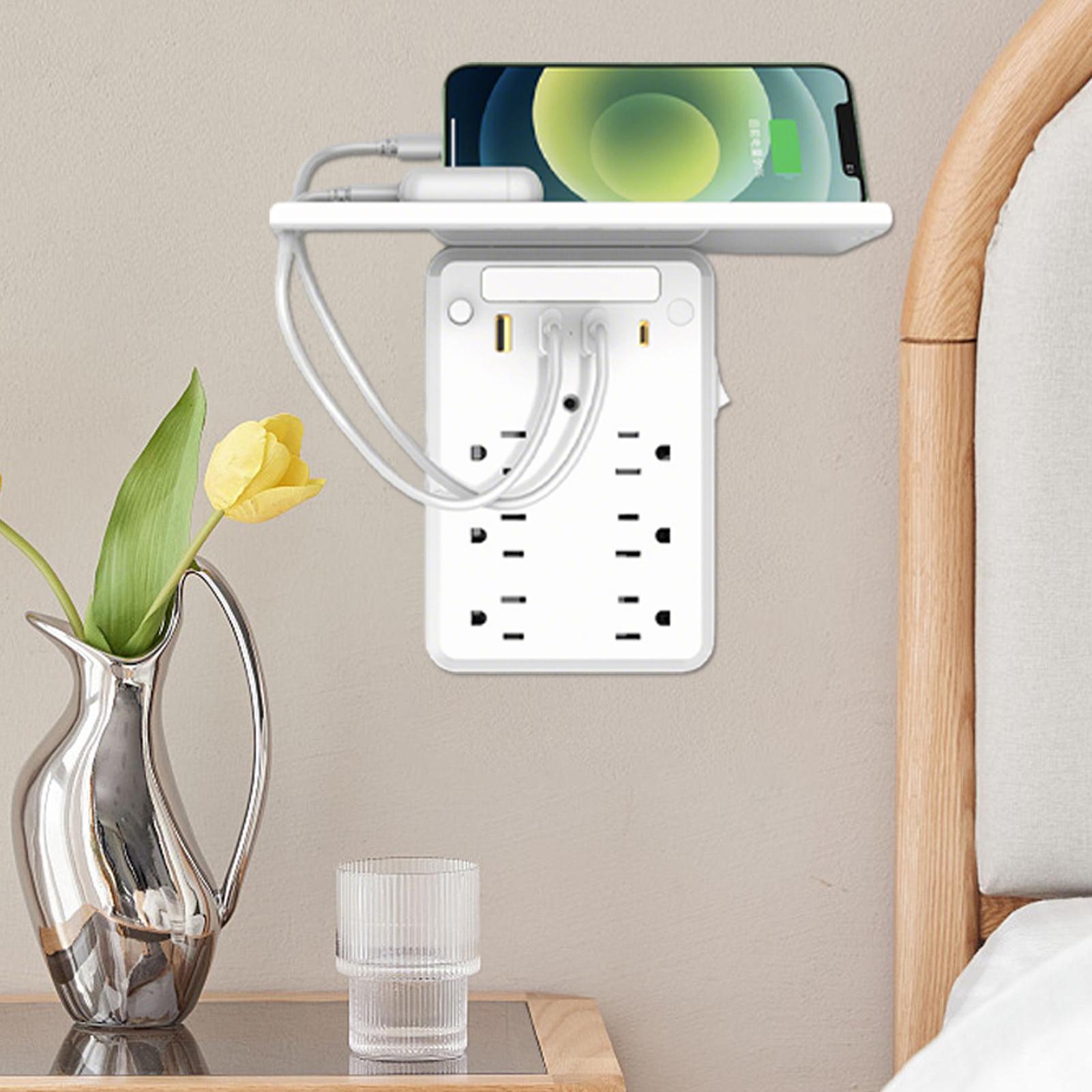 Multiple Outlet Wall Plug Char - Wall Shelf Commercial Kitchen ulasan dan harga