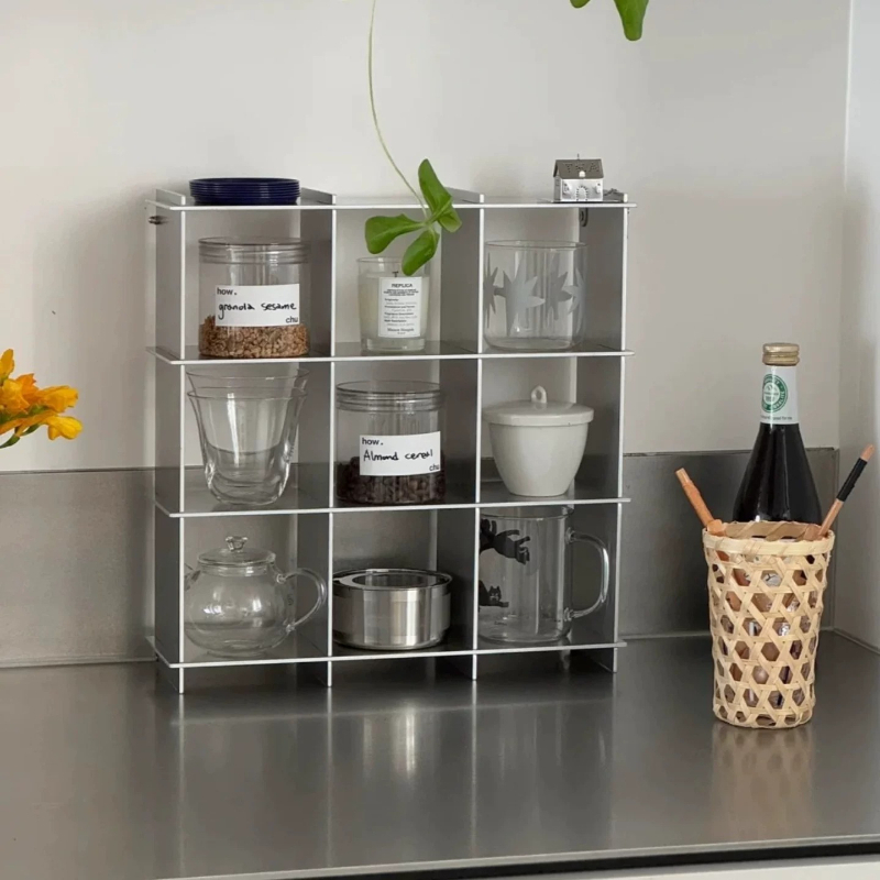 Minimalist Aluminum Alloy Coun - Commercial Kitchen Shelving ulasan dan harga