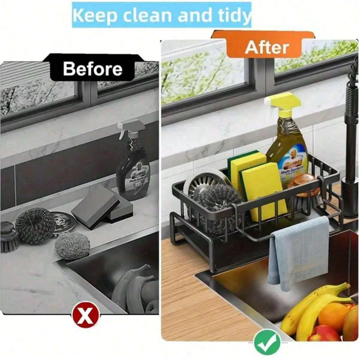 Kitchen Sink Drain Rack Organi - Commercial Kitchen Shelving ulasan dan harga