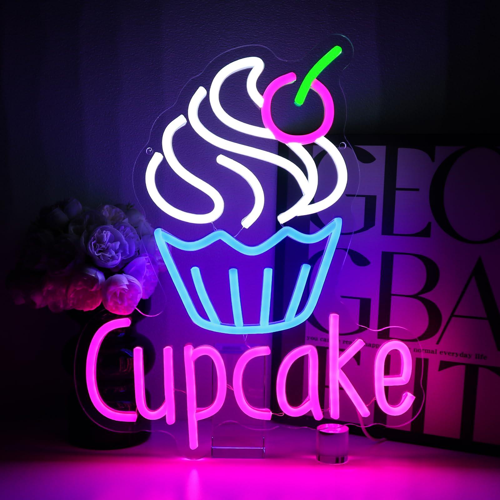 Cupcake Neon Sign for Wall Dec - Commercial Kitchen Store ulasan dan harga