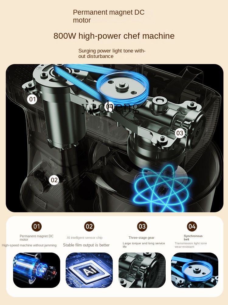 Stand Mixer Household Small Au - Dough Mixer Machine ulasan dan harga