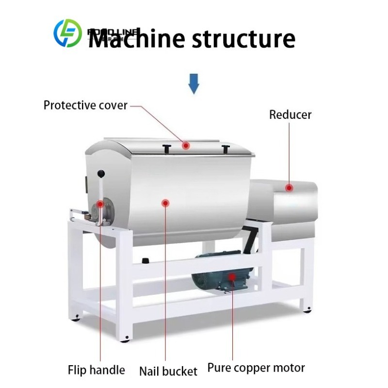 Customized Large Capacity Indu - Dough Mixer Machine ulasan dan harga