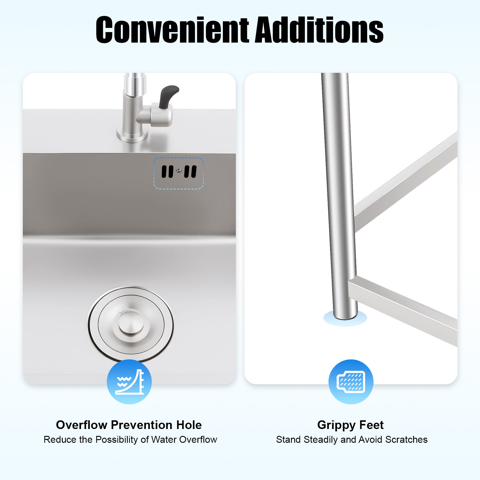 Utility Sink Stainless Steel S - Commercial Kitchen Taps ulasan dan harga