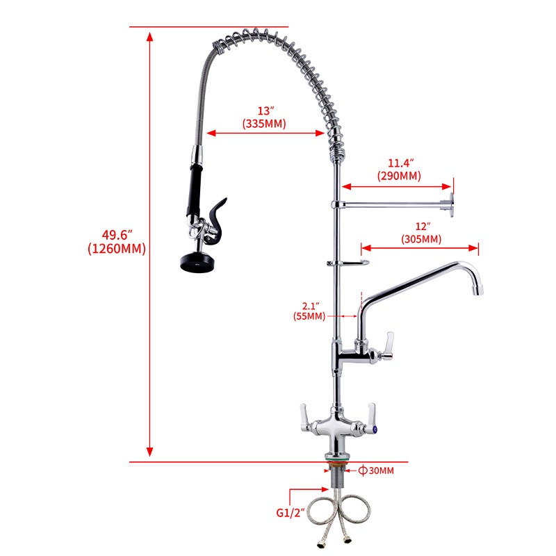 Pre Rinse Sprayer Commercial K - Commercial Kitchen Taps ulasan dan harga