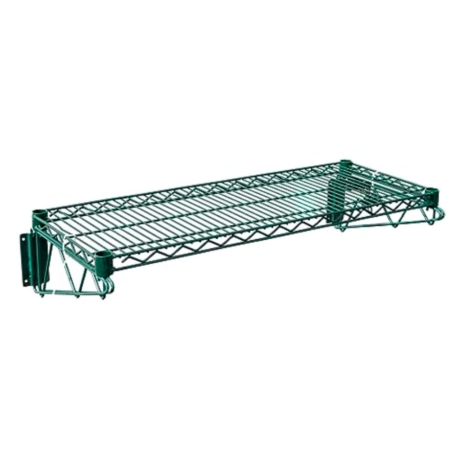 48x14 Epoxy-Coated Green Wire  - Wall Shelf Commercial Kitchen ulasan dan harga