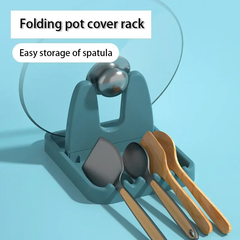 1pc Foldable Pot Lid Rack  Sta - Commercial Kitchen Shelving ulasan dan harga