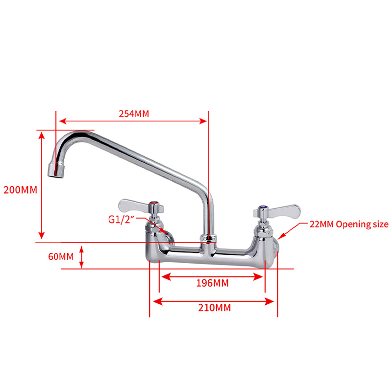 Commercial Kitchen Dual Hand 3 - Commercial Kitchen Taps ulasan dan harga