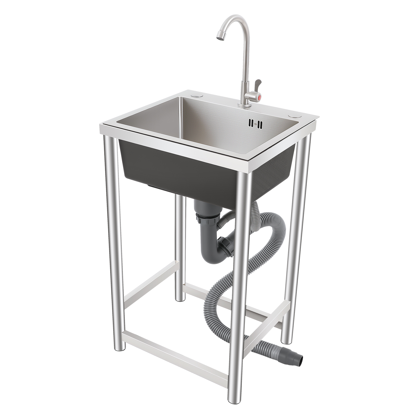 Freestanding Kitchen Sink with - Commercial Kitchen Taps ulasan dan harga