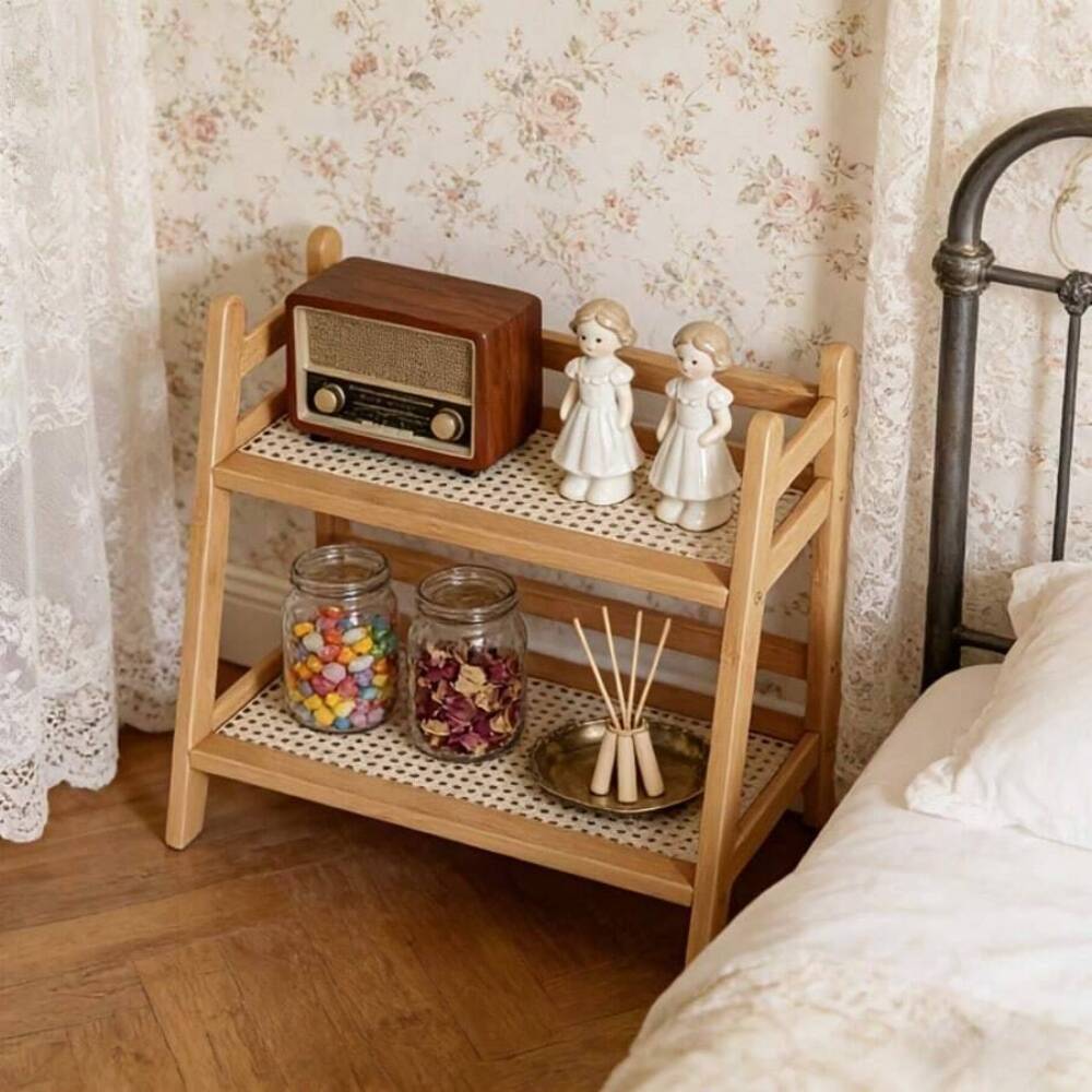 2-Tier Bamboo Countertop Stora - Commercial Kitchen Shelving ulasan dan harga