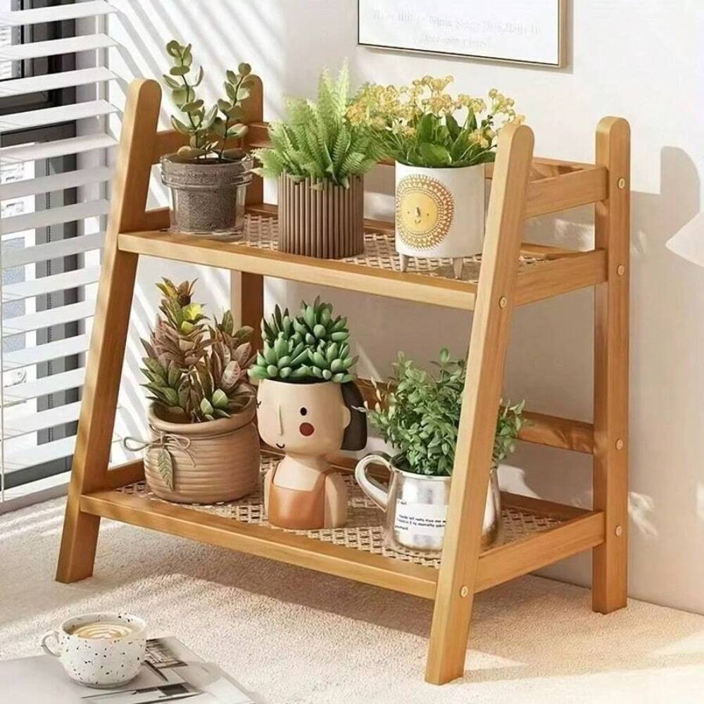 2-Tier Bamboo Countertop Stora - Commercial Kitchen Shelving ulasan dan harga