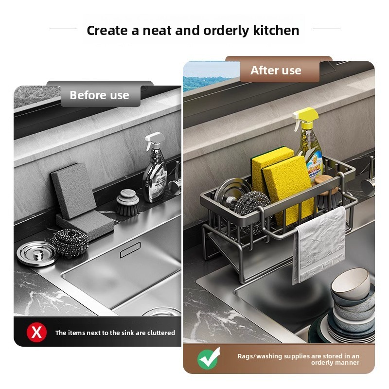Compact Tap-Mounted Spice Shel - Commercial Kitchen Shelving ulasan dan harga