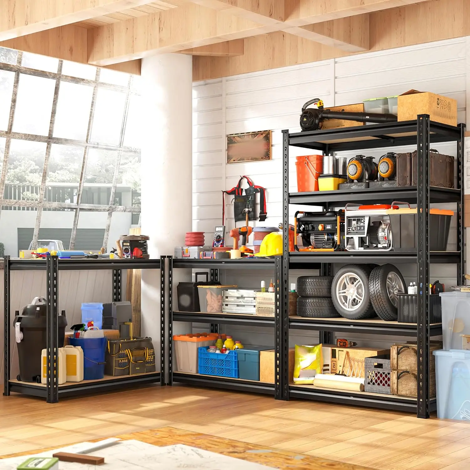 2PCS Storage Shelves,5 Tier Ga - Commercial Kitchen Shelving ulasan dan harga
