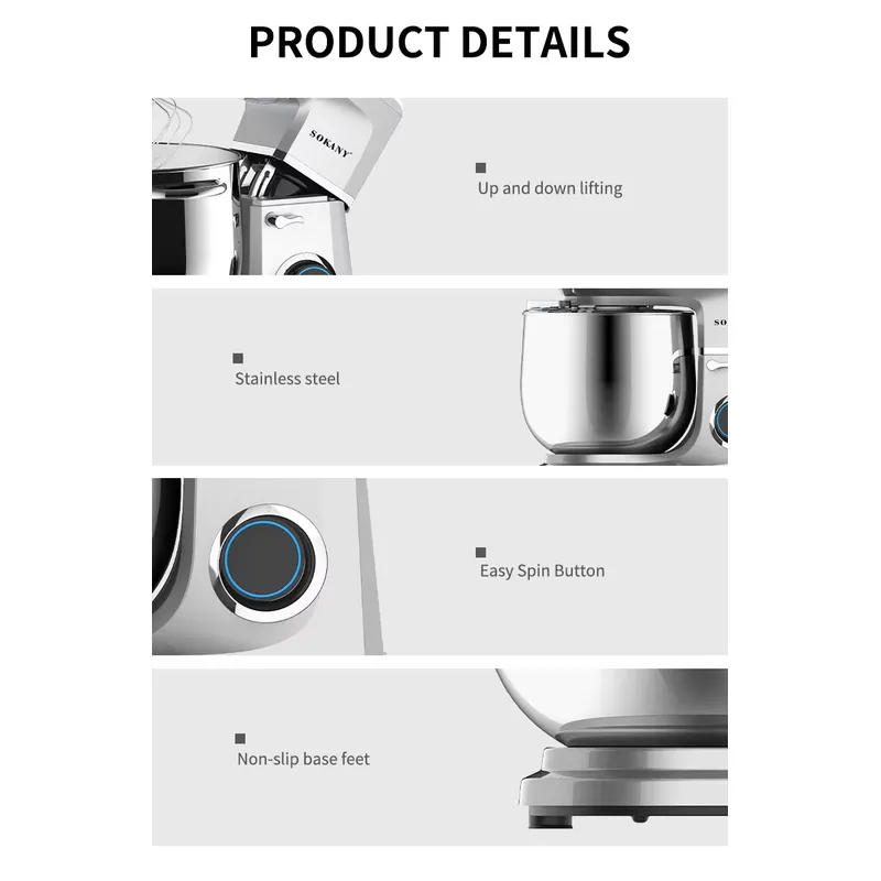 Sokany 269 High Quality Dough  - Dough Mixer Machine ulasan dan harga