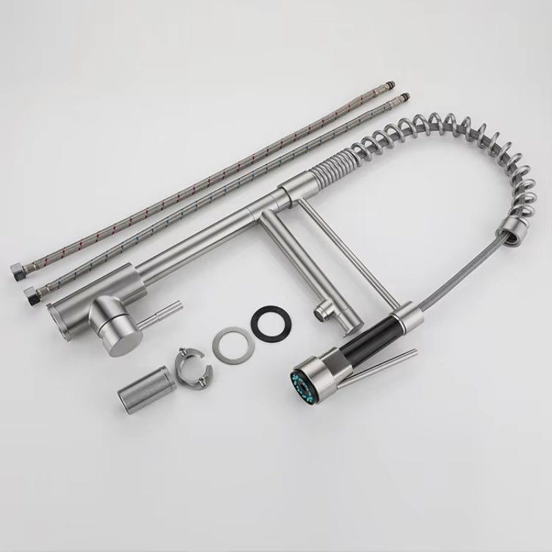 Modern Design 3-Way Spring Pul - Commercial Kitchen Taps ulasan dan harga
