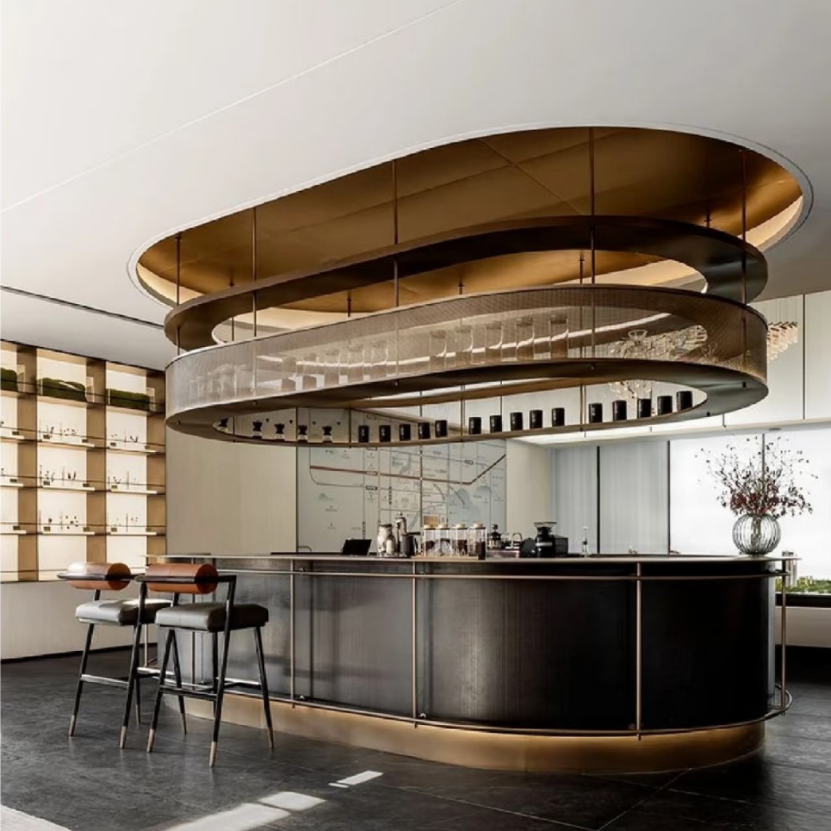 Stainless Steel Wine Rack Hang - Wall Shelf Commercial Kitchen ulasan dan harga