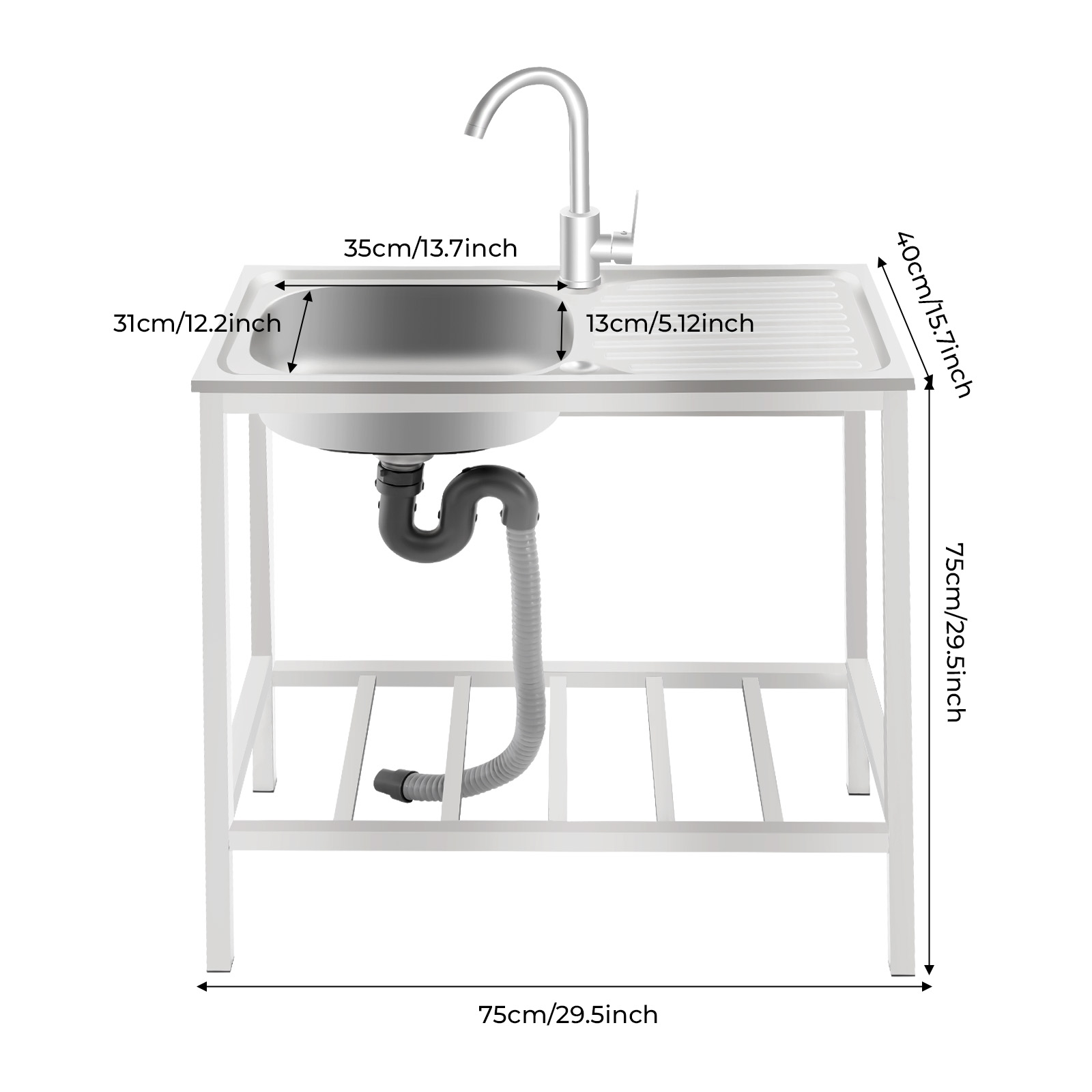 Utility Sink, Free Standing St - Commercial Kitchen Taps ulasan dan harga