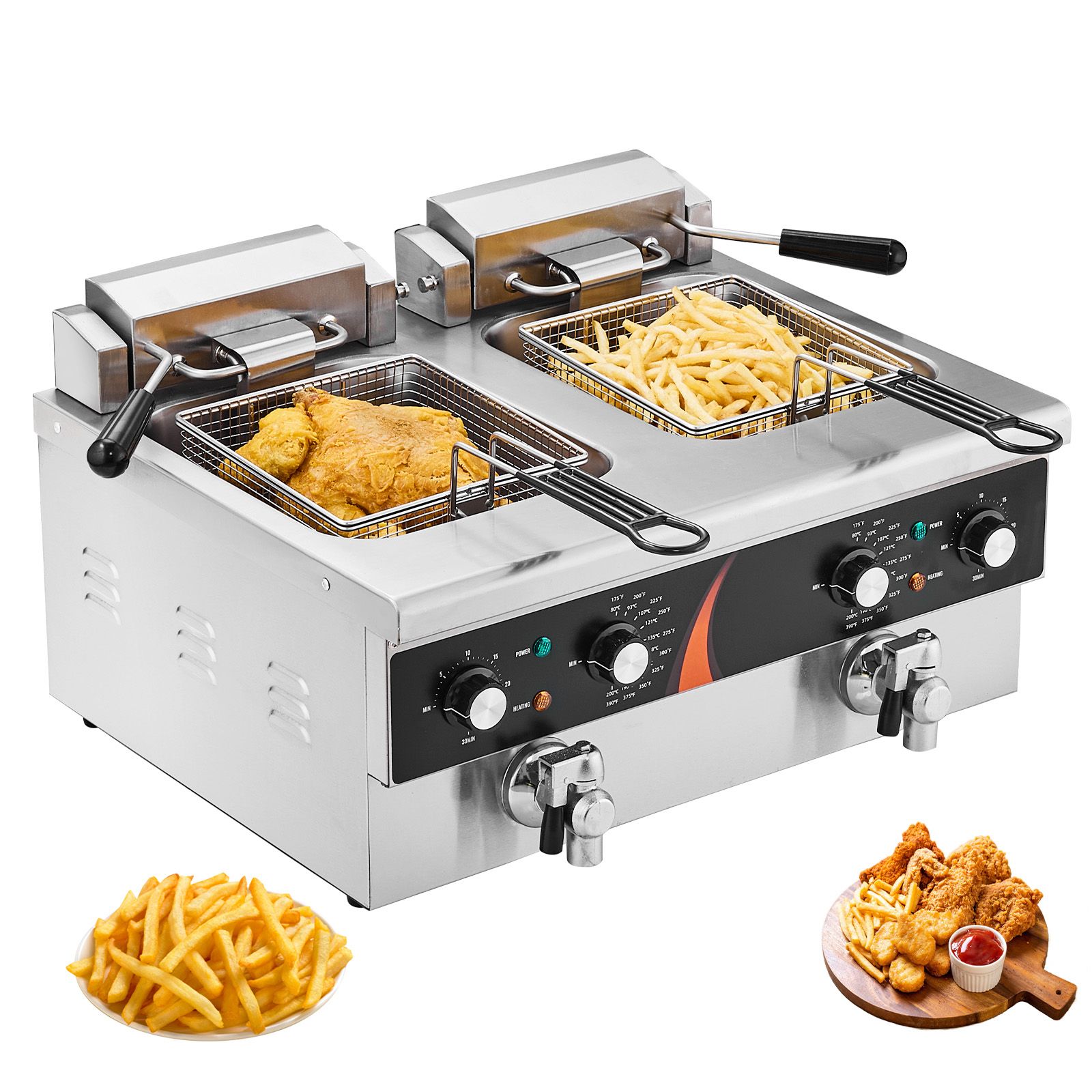 Commercial Deep Fryer 3500W, D - Commercial Kitchen Use ulasan dan harga