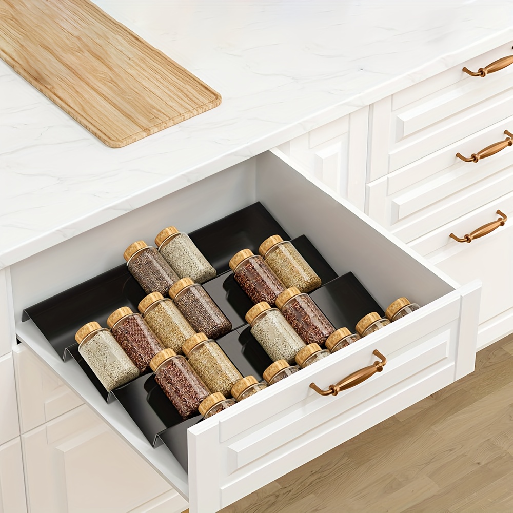 6pcs Expandable Spice Drawer O - Commercial Kitchen Shelving ulasan dan harga