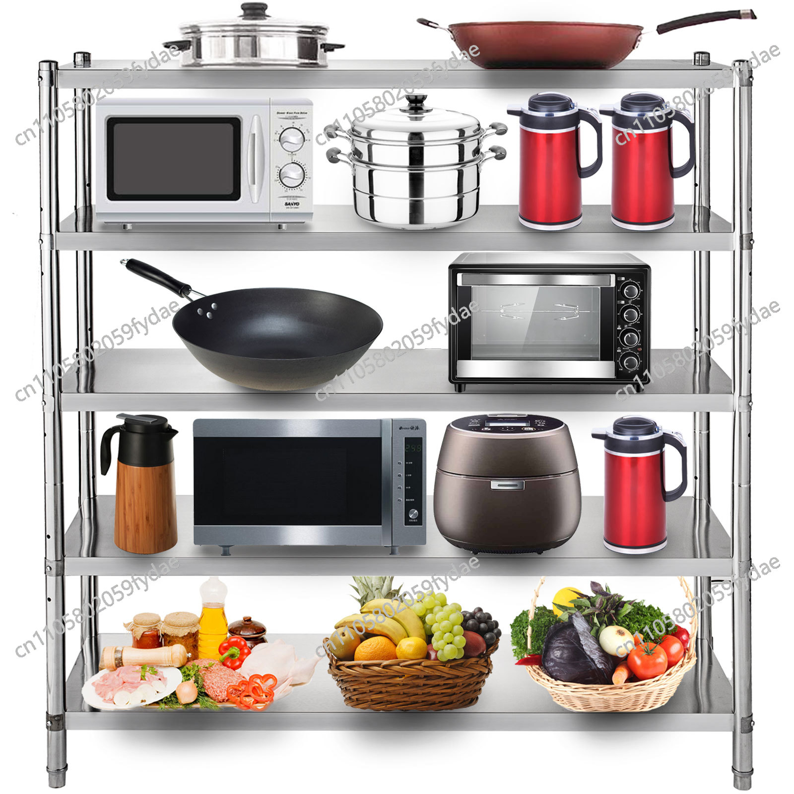 For 4-Tier Stainless Steel Com - Commercial Kitchen Store ulasan dan harga