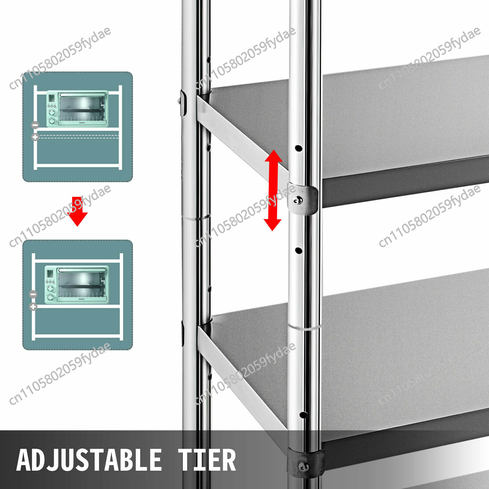 For 4-Tier Stainless Steel Com - Commercial Kitchen Store ulasan dan harga